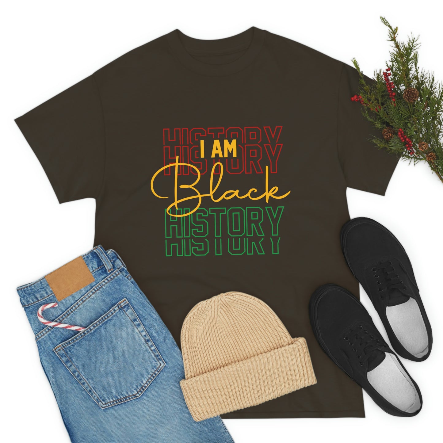 I am Black History Unisex Heavy Cotton Tee