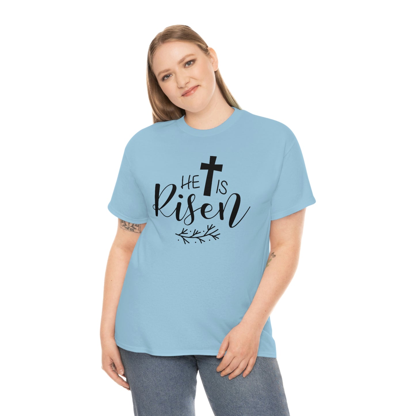 He is Risen Unisex Heavy Cotton Tee