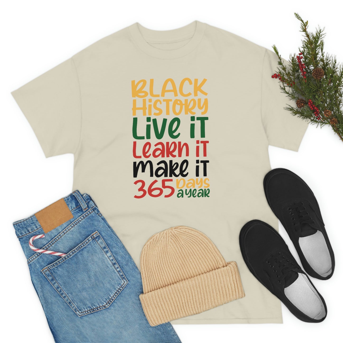 Live It, Learn It, Make It Unisex Heavy Cotton Tee
