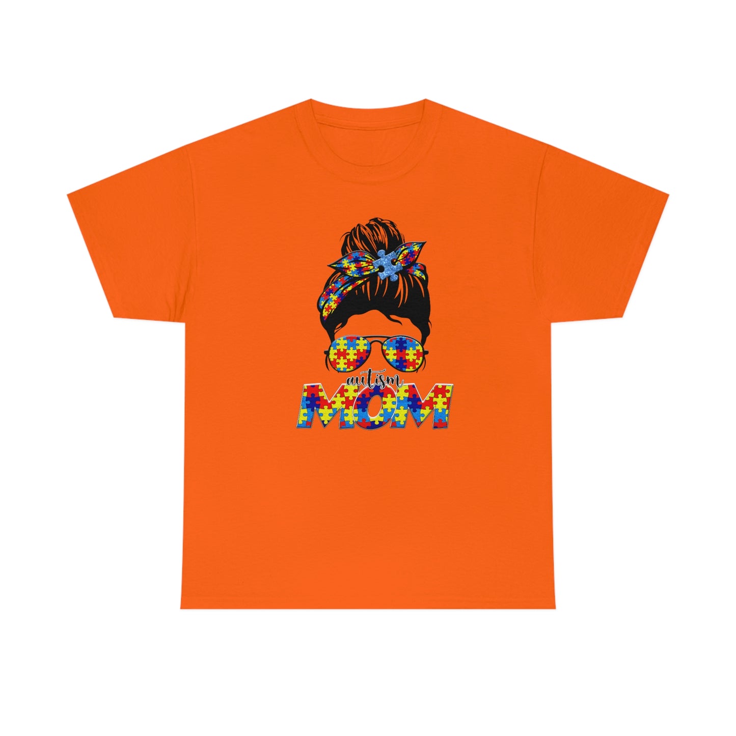 Autism Mom  Unisex Heavy Cotton Tee