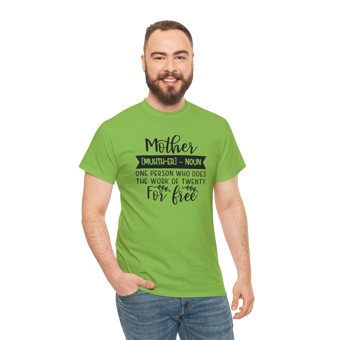 Definition of A Mother Unisex Heavy Cotton Tee
