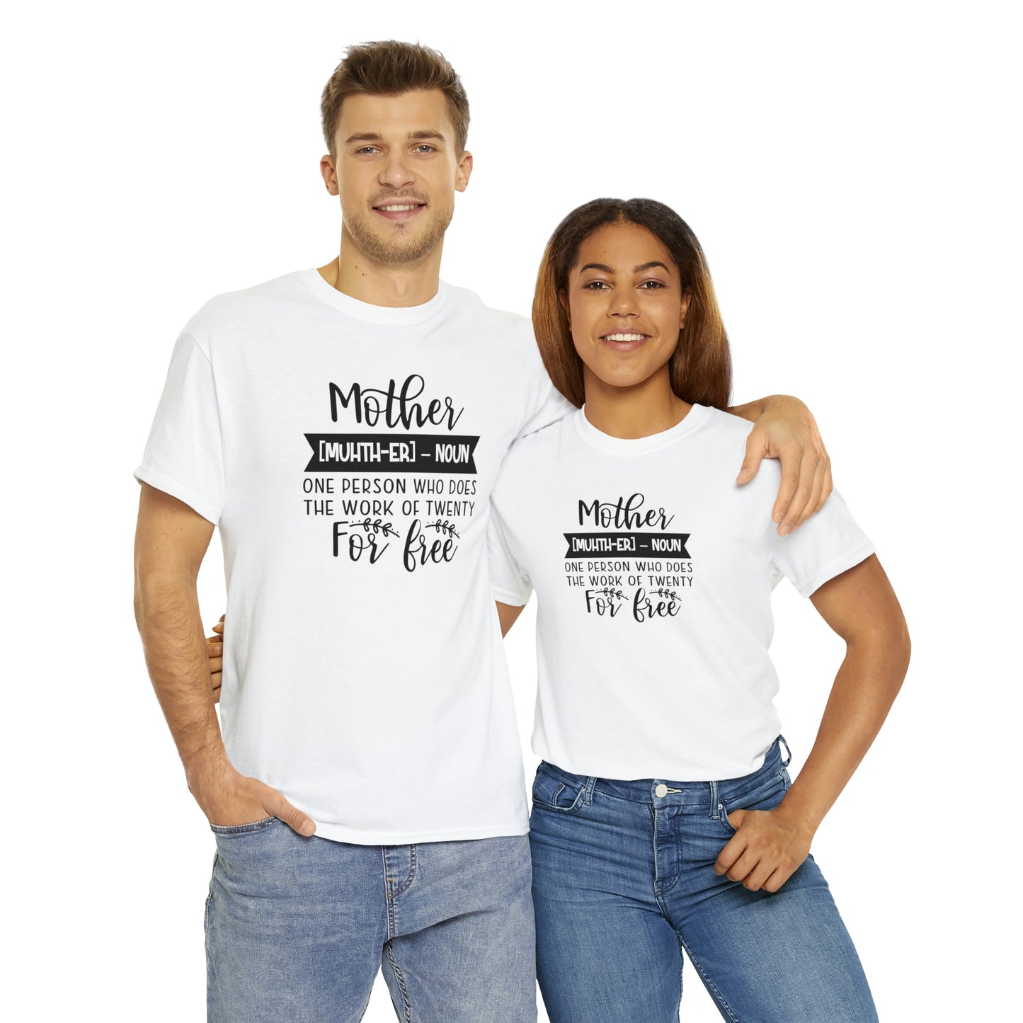 Definition of A Mother Unisex Heavy Cotton Tee
