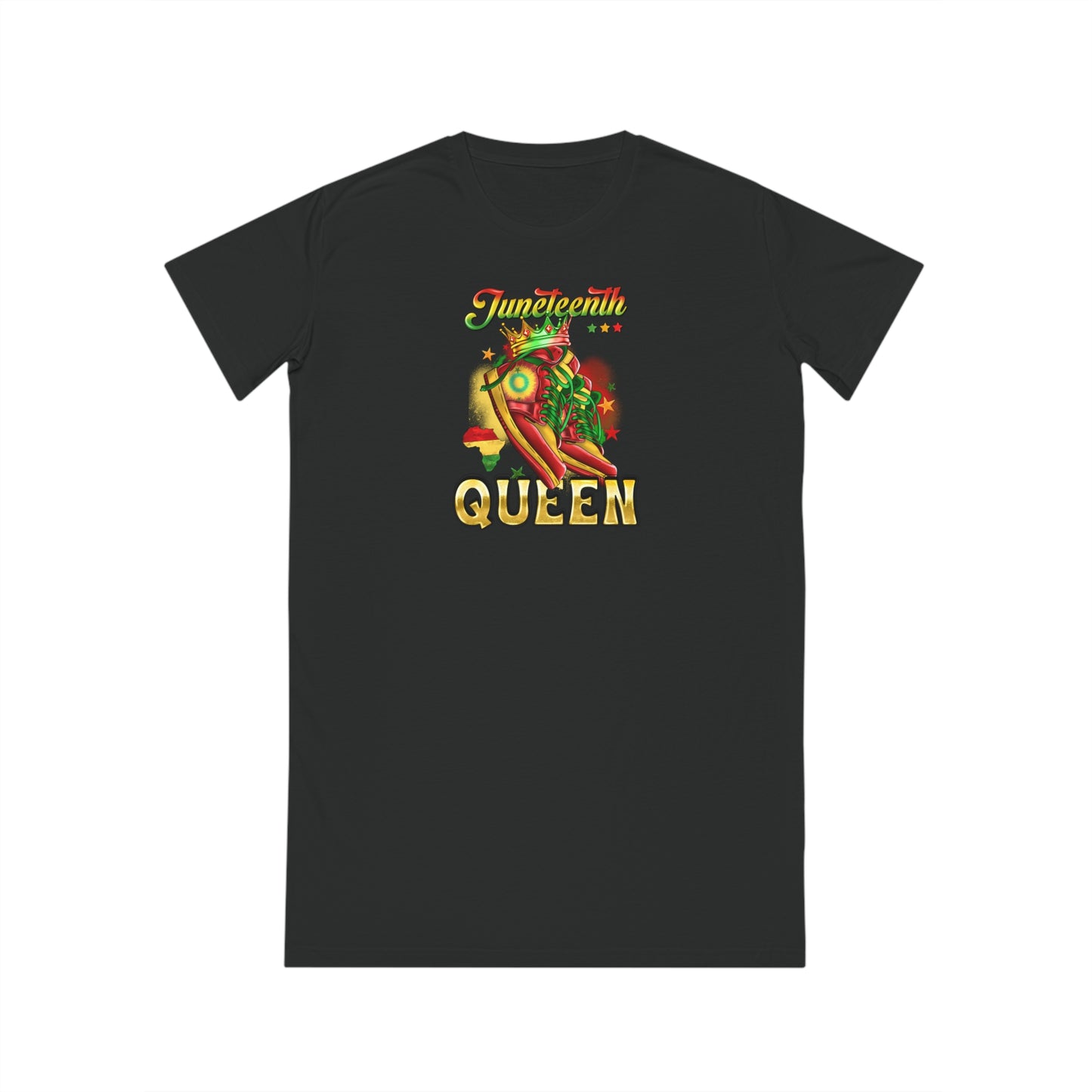 Juneteenth Spinner T-Shirt Dress